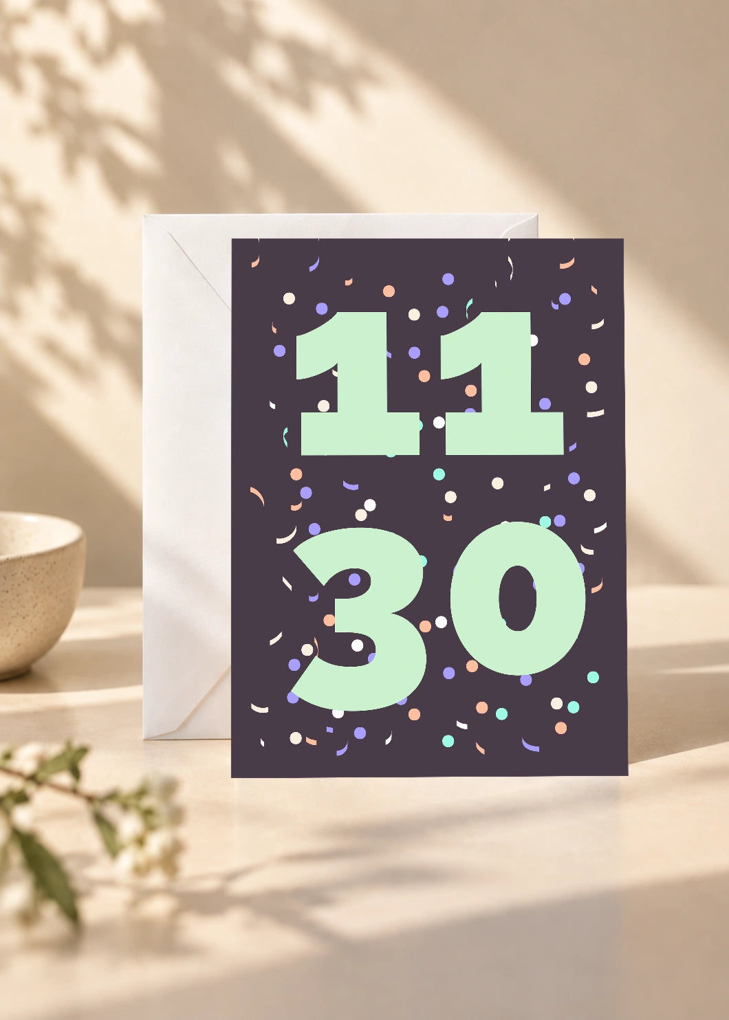 November 30 DAYMARK card — Mint Party — scene 1