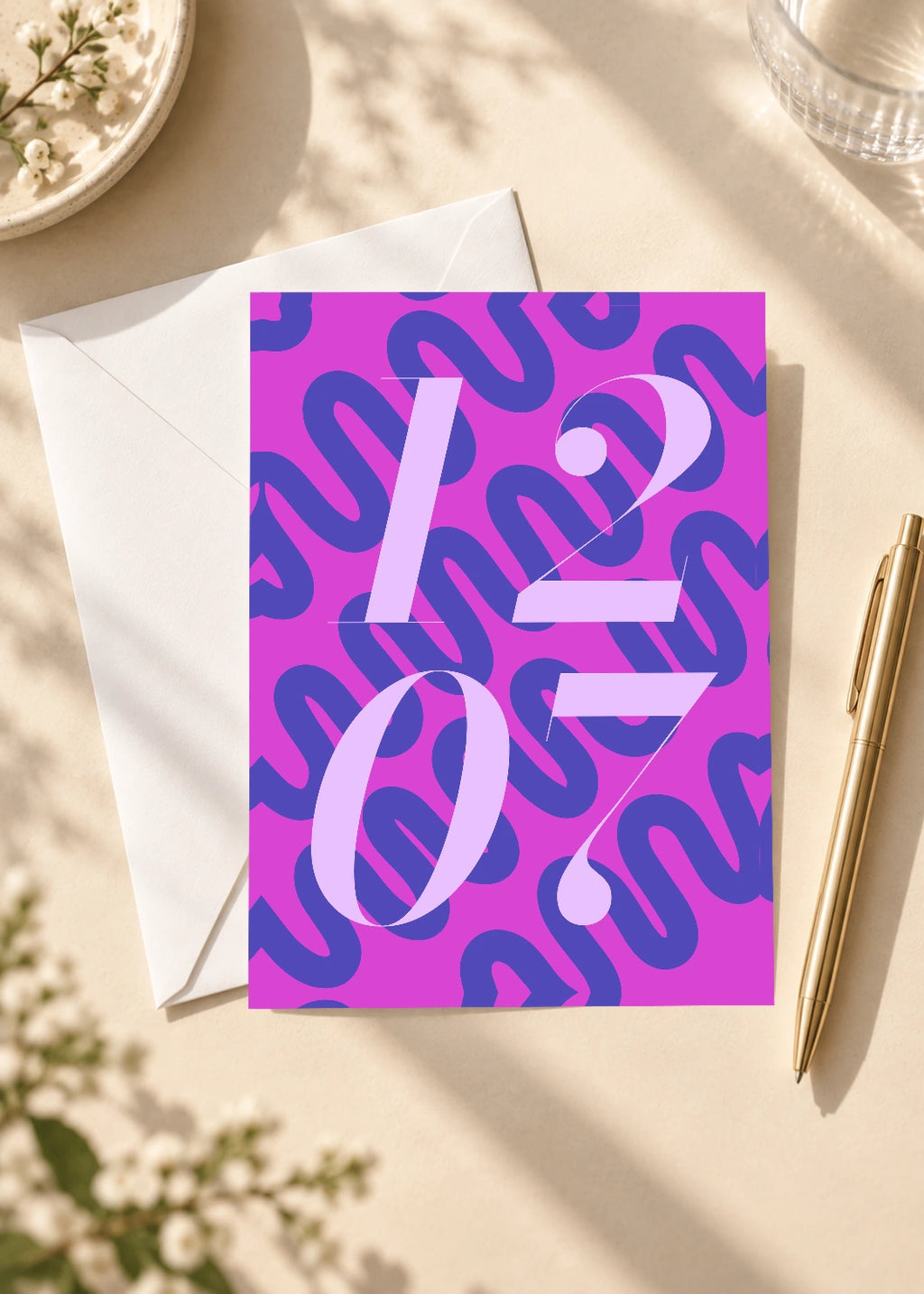 December 7 DAYMARK card — Blush Squiggle — scene 4