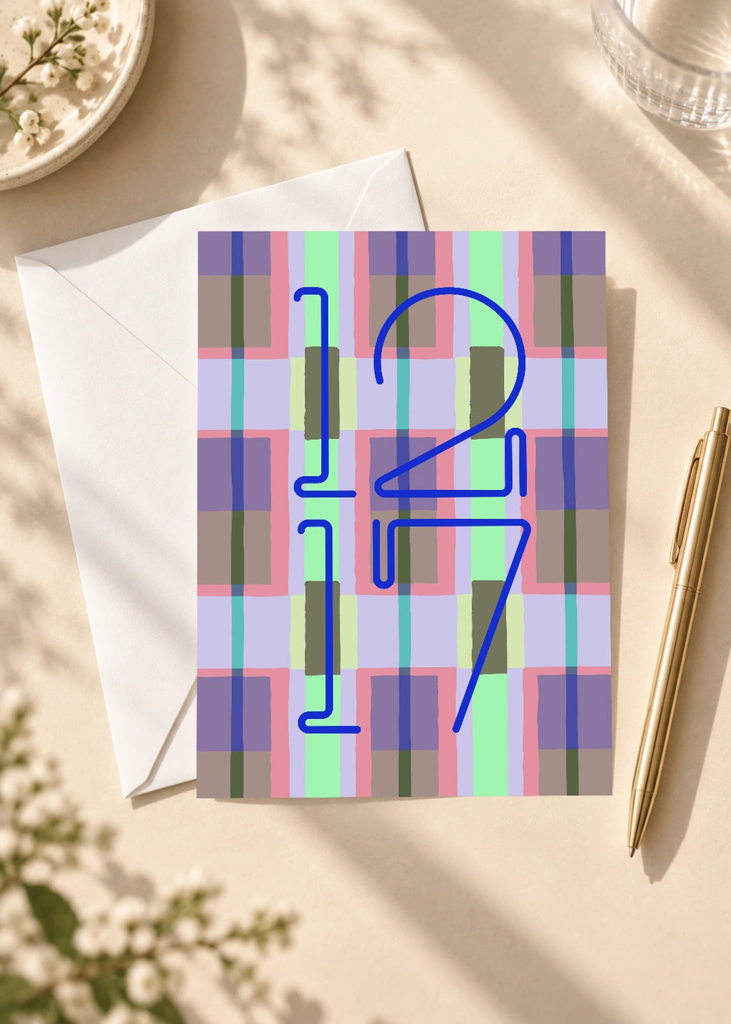 December 17 DAYMARK card — Blue Window — scene 4