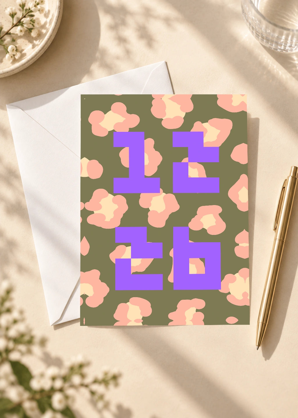 December 26 DAYMARK card — Lavender Confetti — scene 4