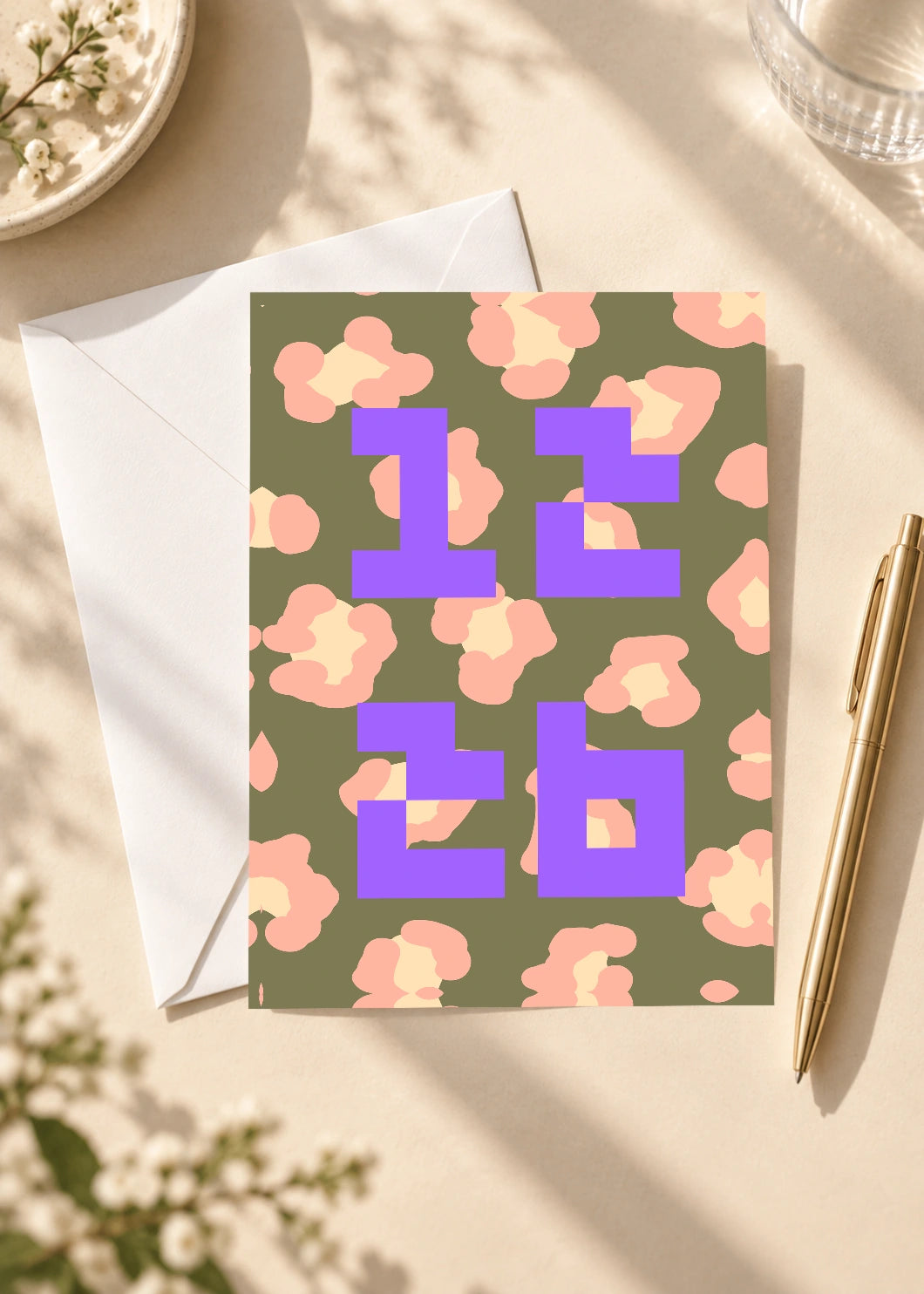 December 26 DAYMARK card — Lavender Confetti — scene 4