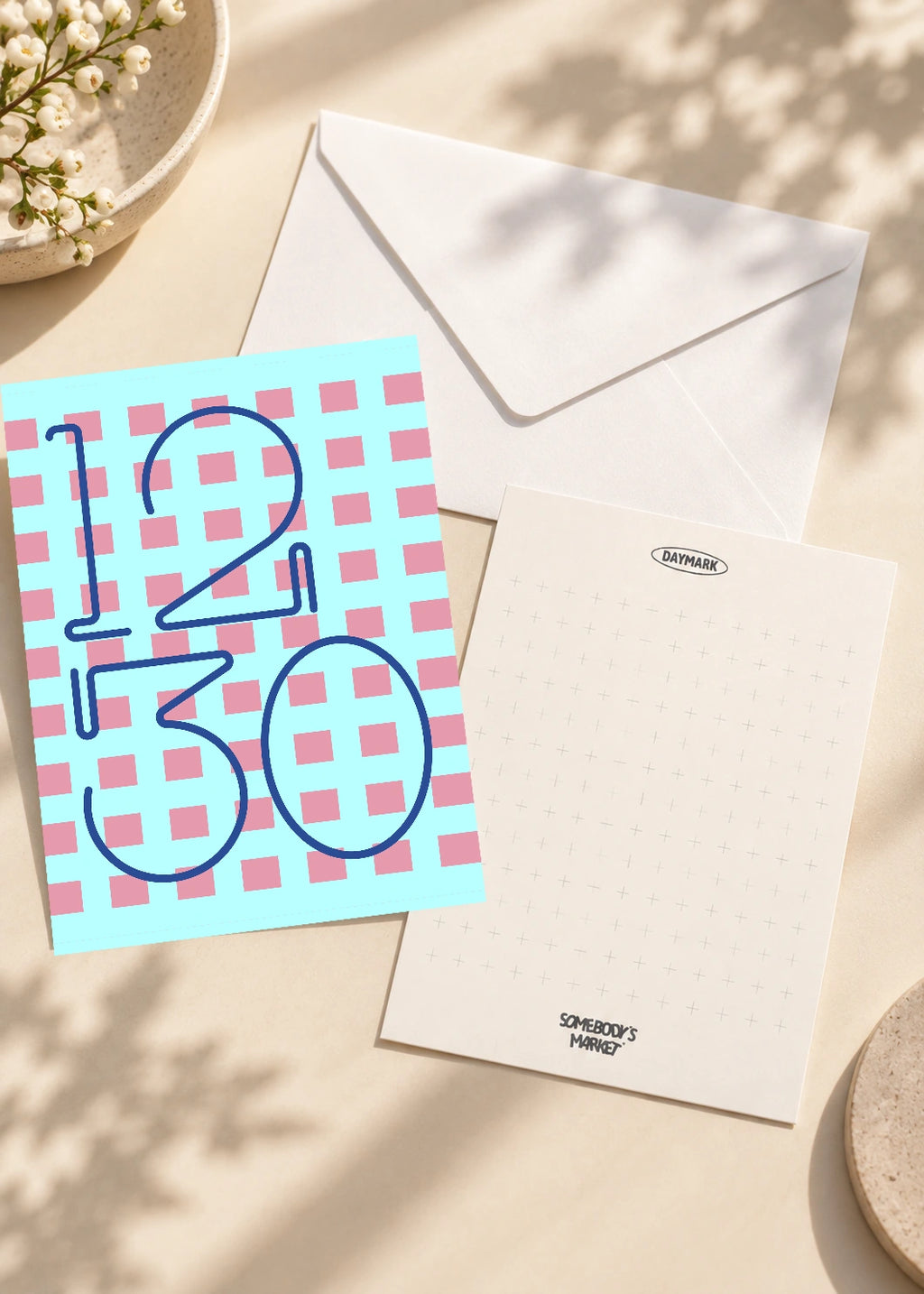 December 30 DAYMARK card — Blue Grid — scene 2