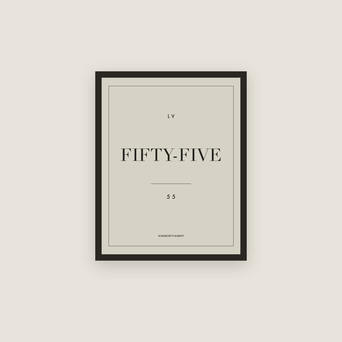 Fifty-Five · 55th Birthday Print