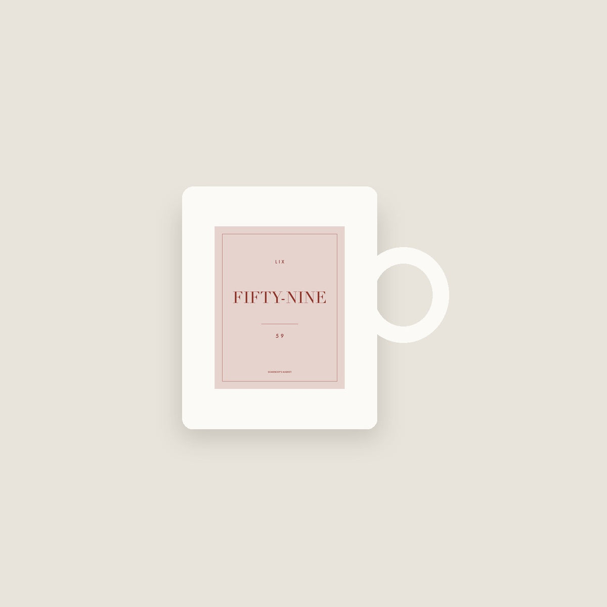 Fifty-Nine · 59th Birthday Mug