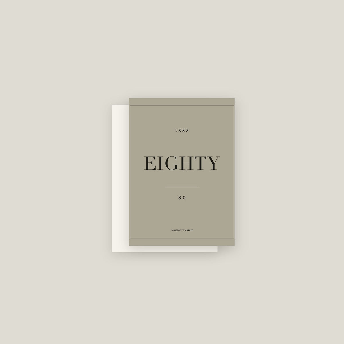 Eighty · 80th Birthday Card