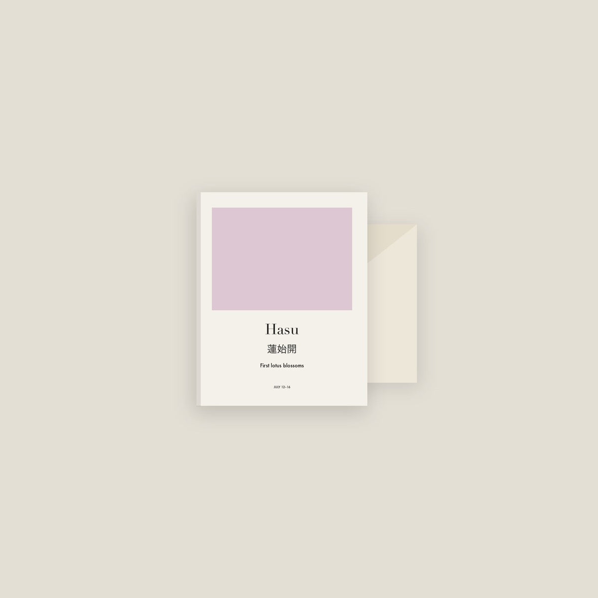 Hasu · First lotus blossoms Card Set