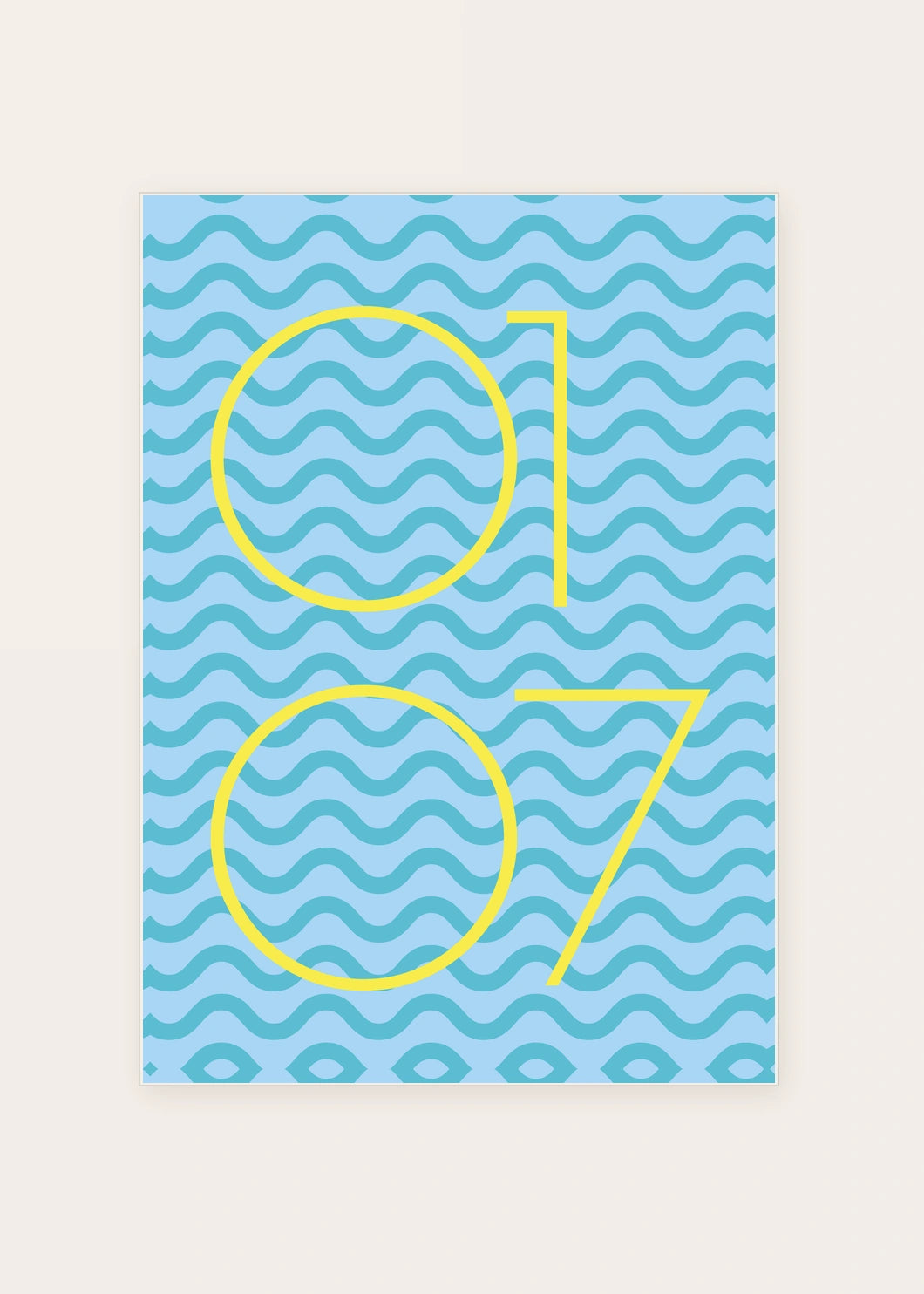 January 7 DAYMARK card — Wave Loop — clean