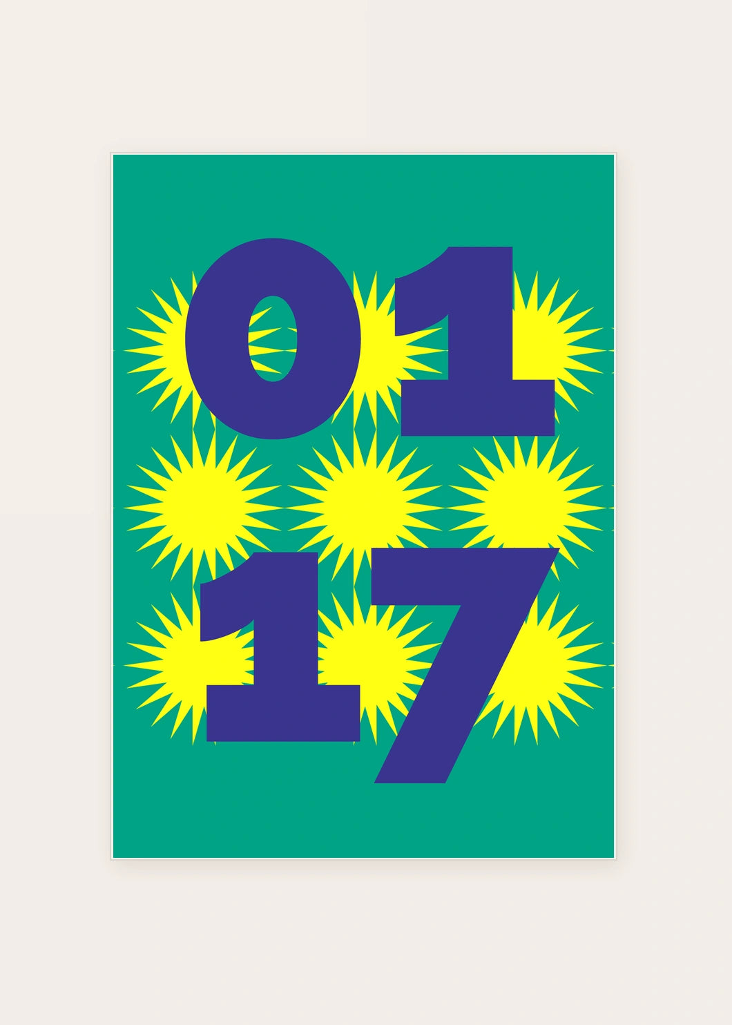 January 17 DAYMARK card — Solar Type — clean