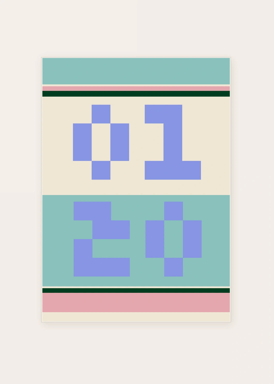 January 20 DAYMARK card — Quiet Frame — clean