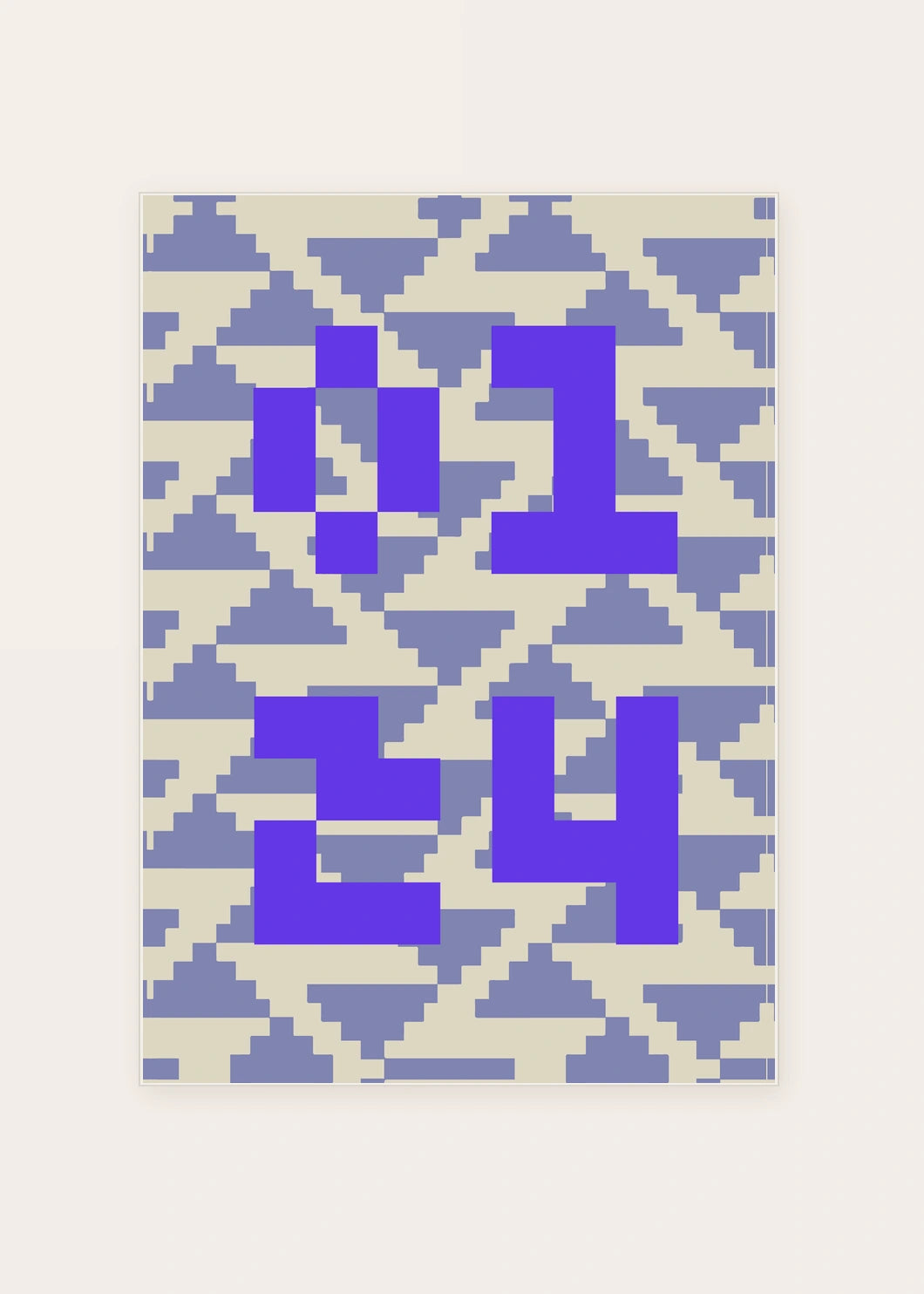January 24 DAYMARK card — Violet Weave — clean