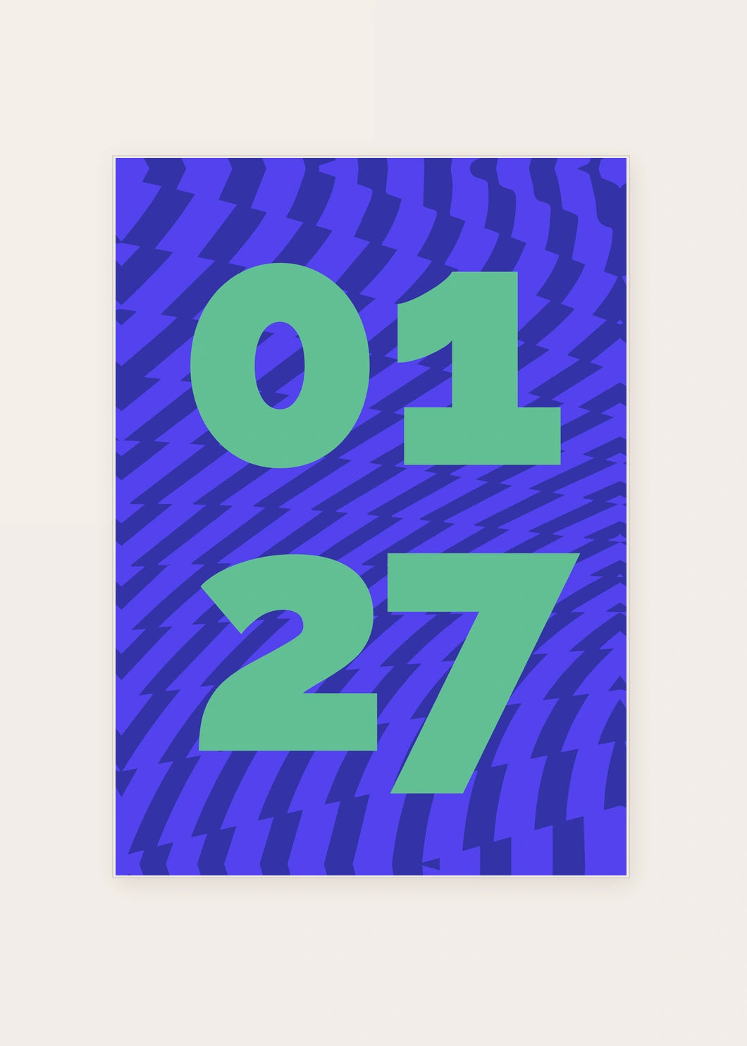 January 27 DAYMARK card — Blue Motion — clean