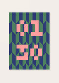 January 30 DAYMARK card — Midnight Blocks — clean