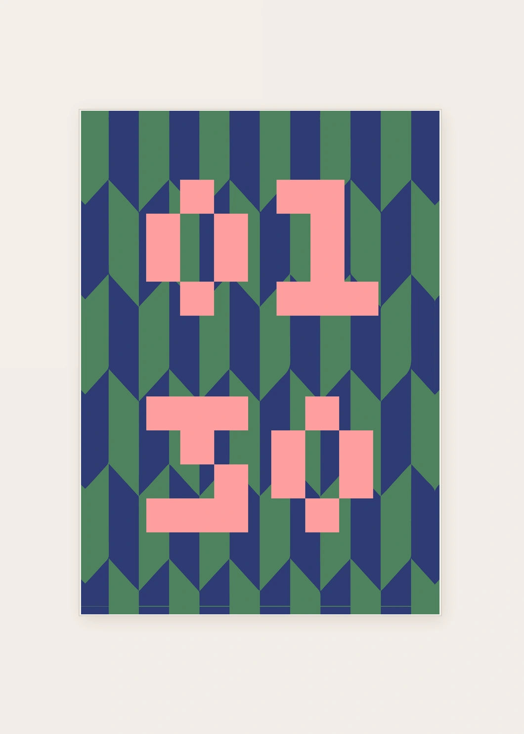 January 30 DAYMARK card — Midnight Blocks — clean
