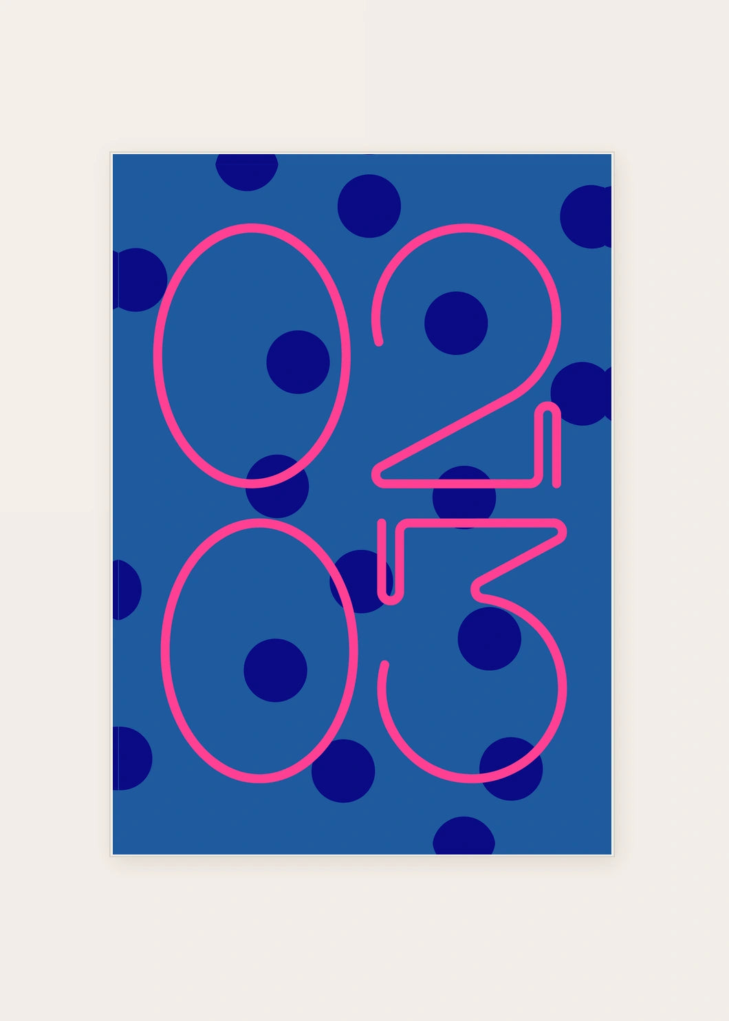 February 3 DAYMARK card — Pink Orbit — clean