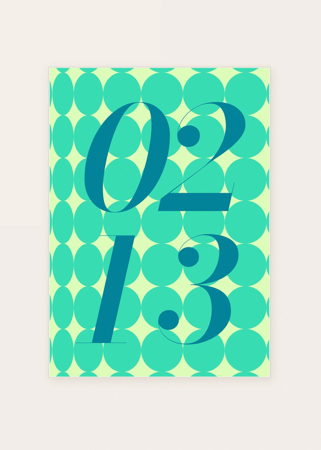 February 13 DAYMARK card — Aqua Drops — clean