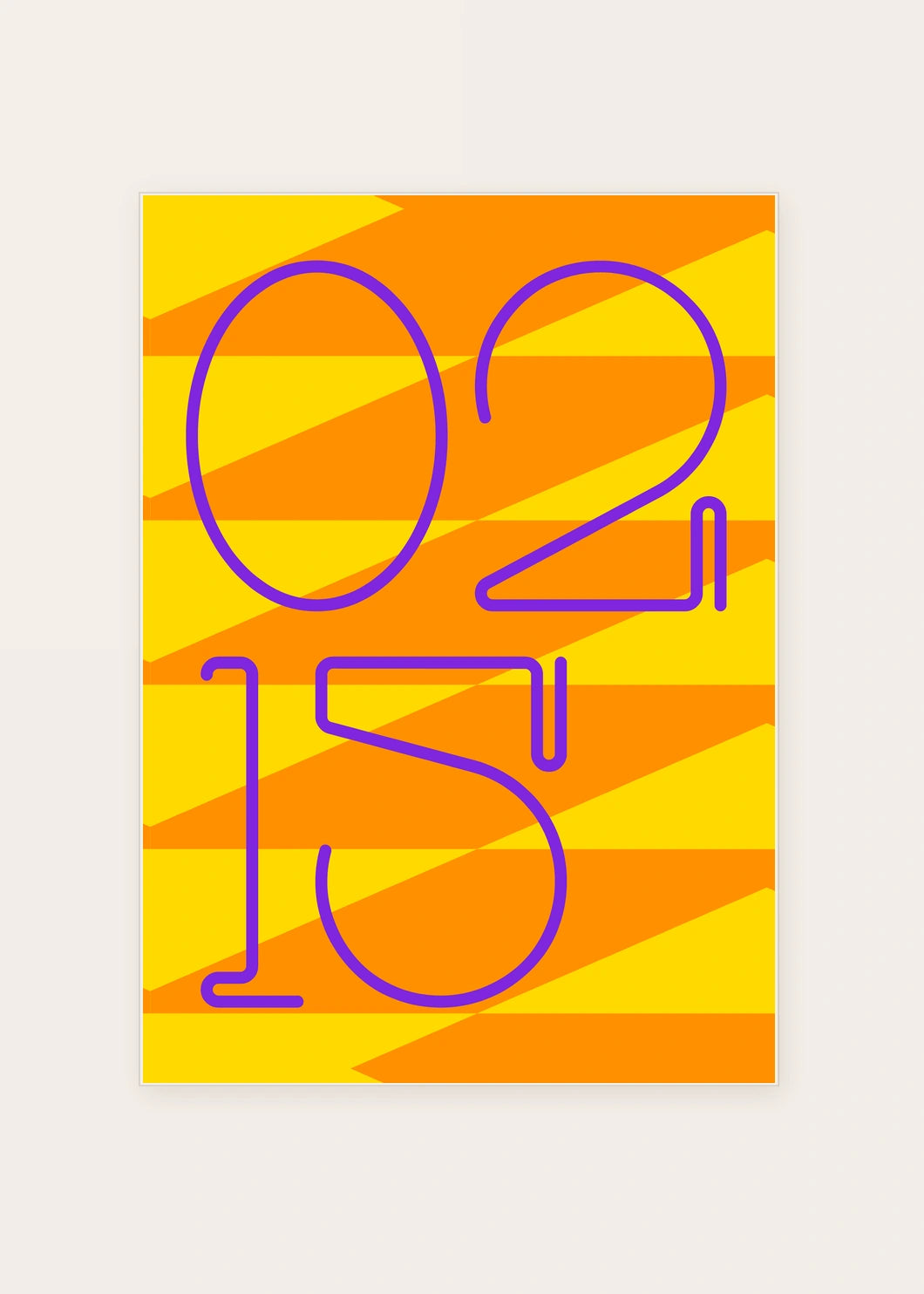 February 15 DAYMARK card — Citrus Angle — clean