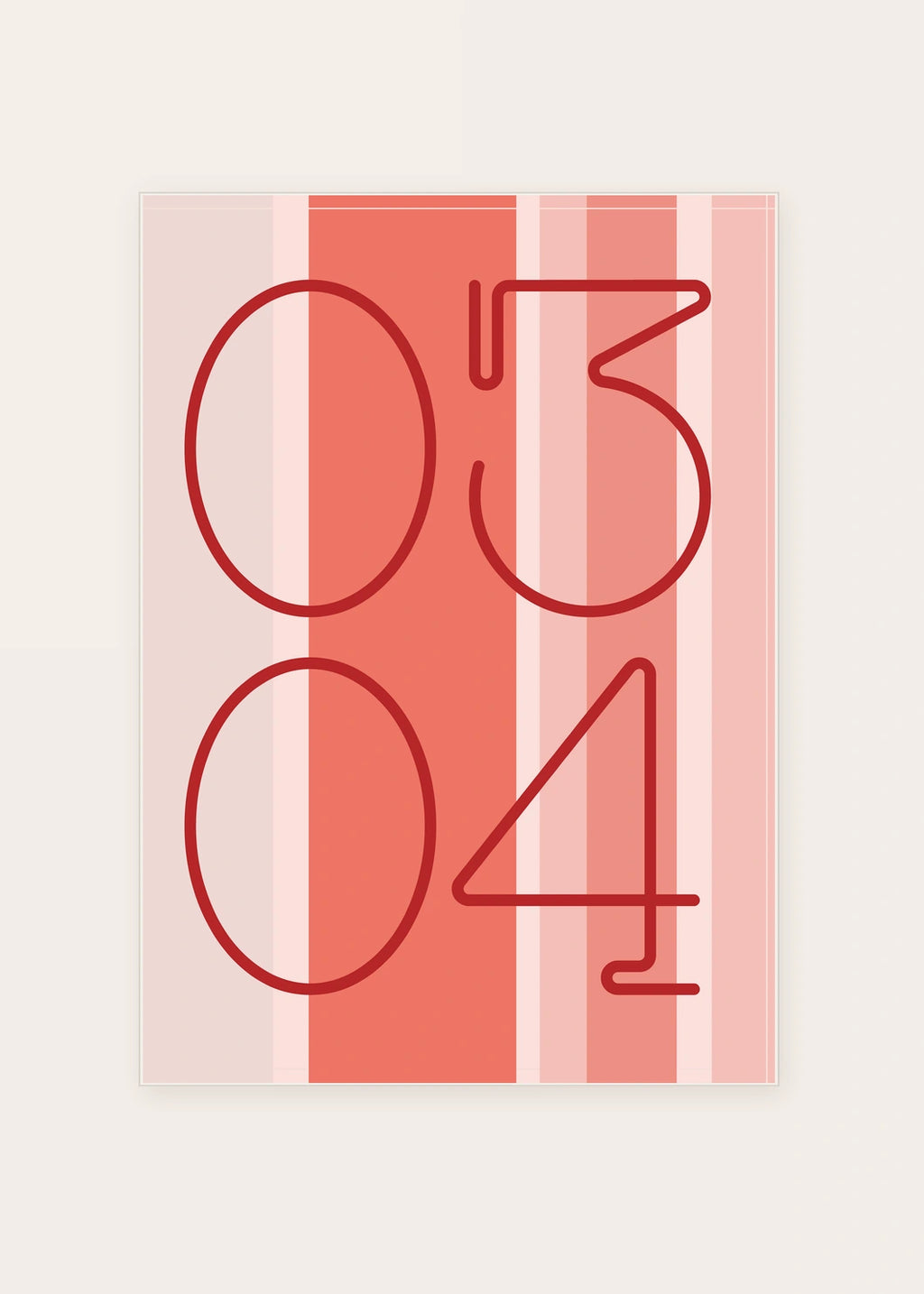 March 4 DAYMARK card — Red Columns — clean