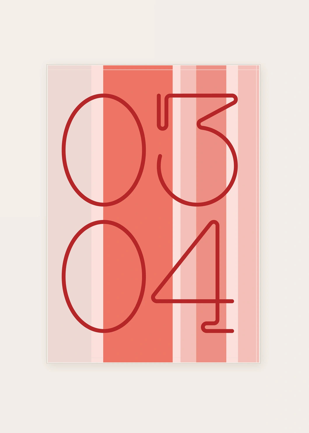 March 4 DAYMARK card — Red Columns — clean