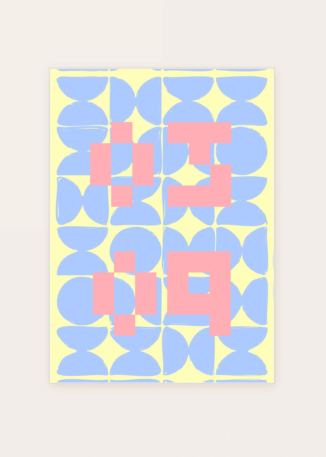 March 9 DAYMARK card — Pastel Pixels — clean