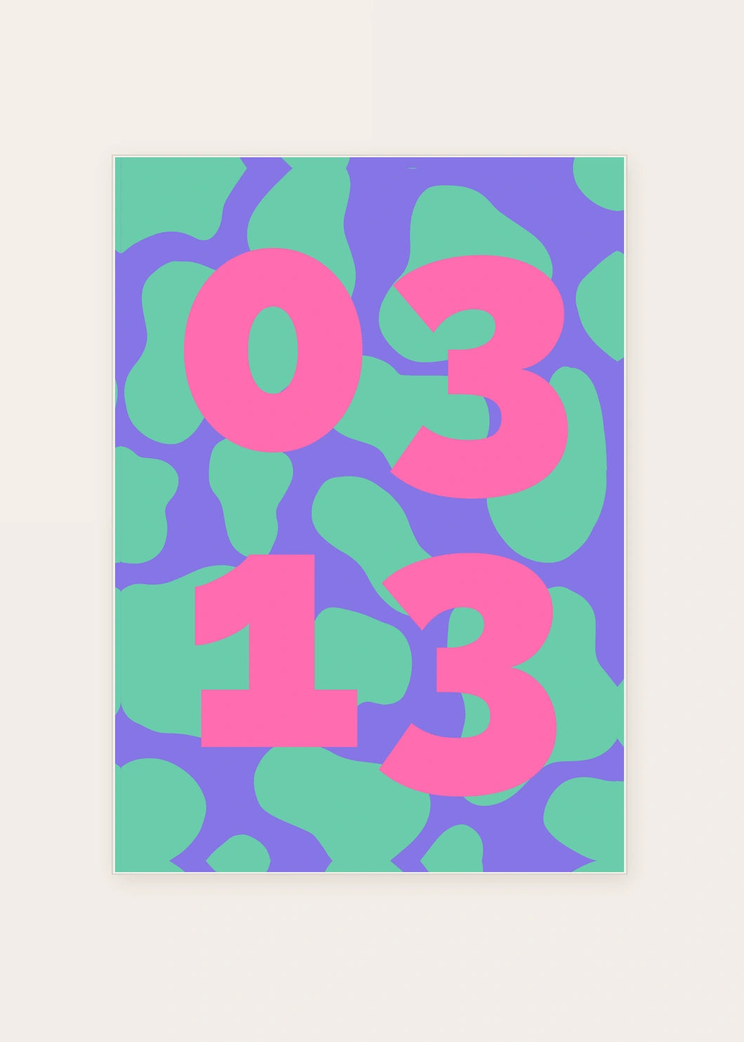 March 13 DAYMARK card — Bubble Pop — clean