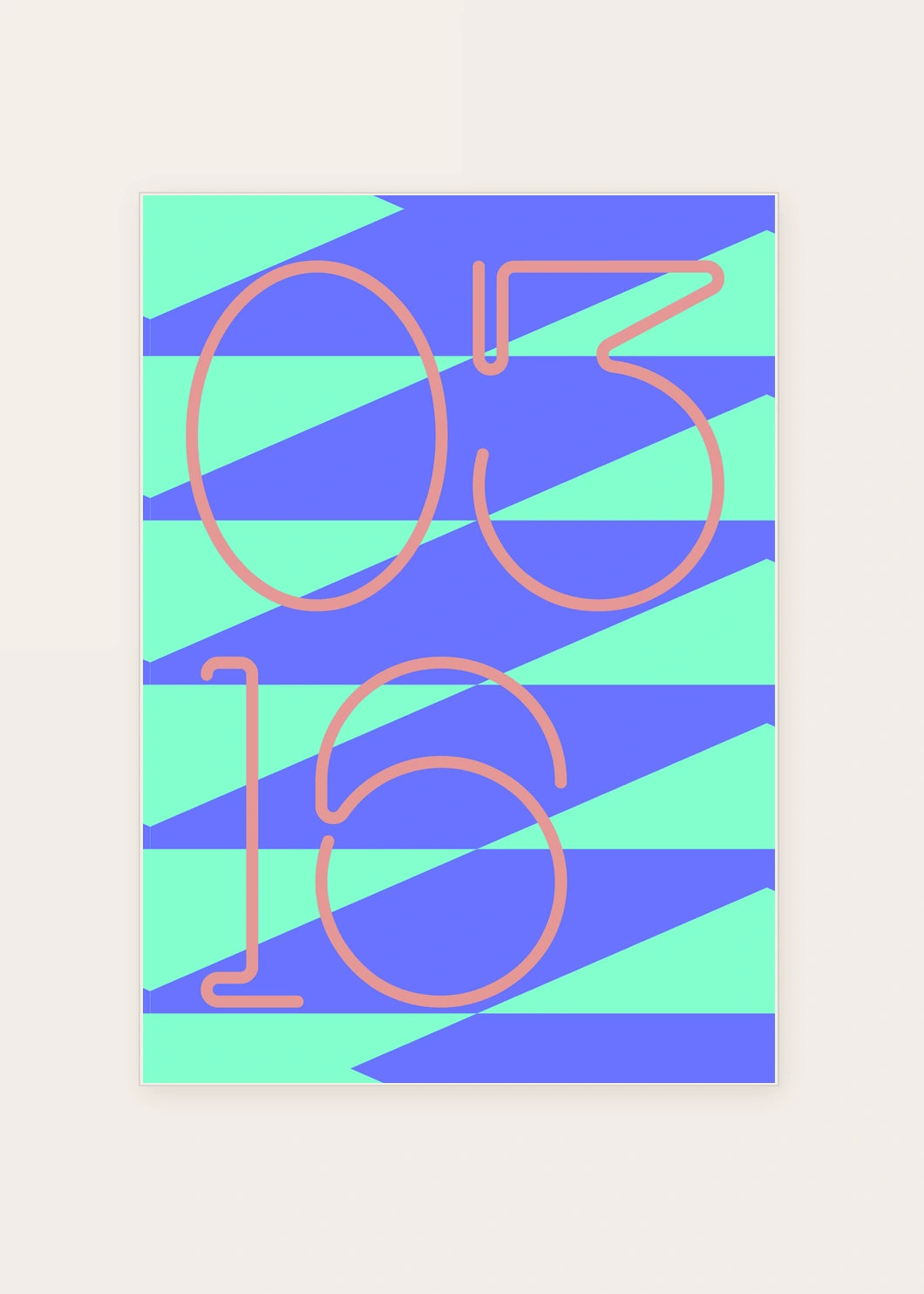 March 16 DAYMARK card — Blue Passage — clean