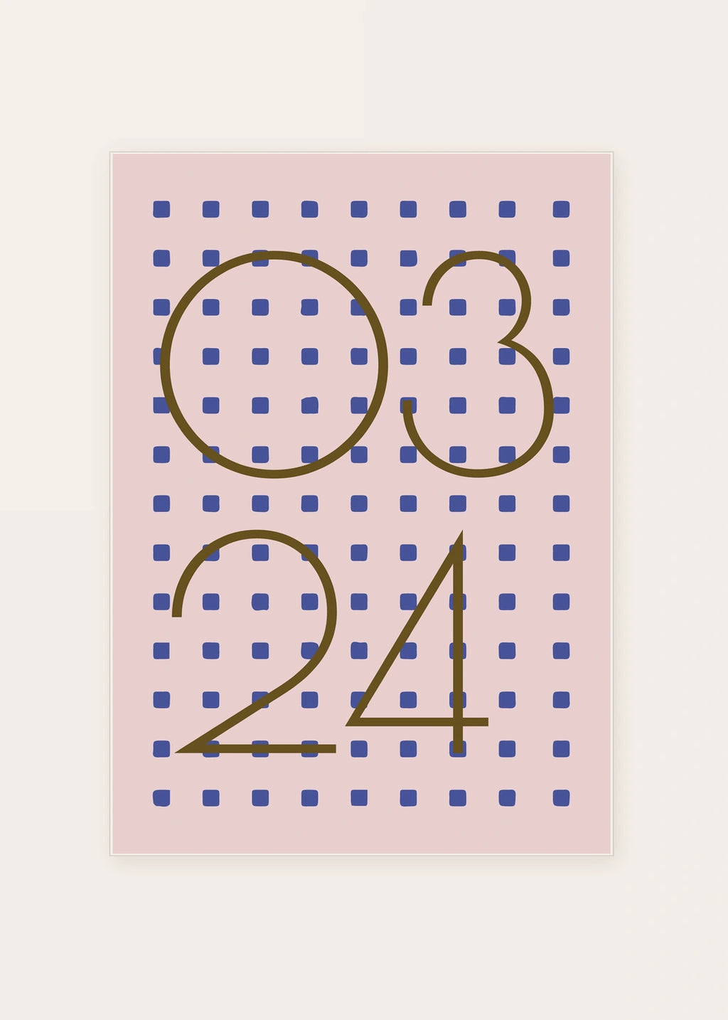 March 24 DAYMARK card — Brown Dots — clean