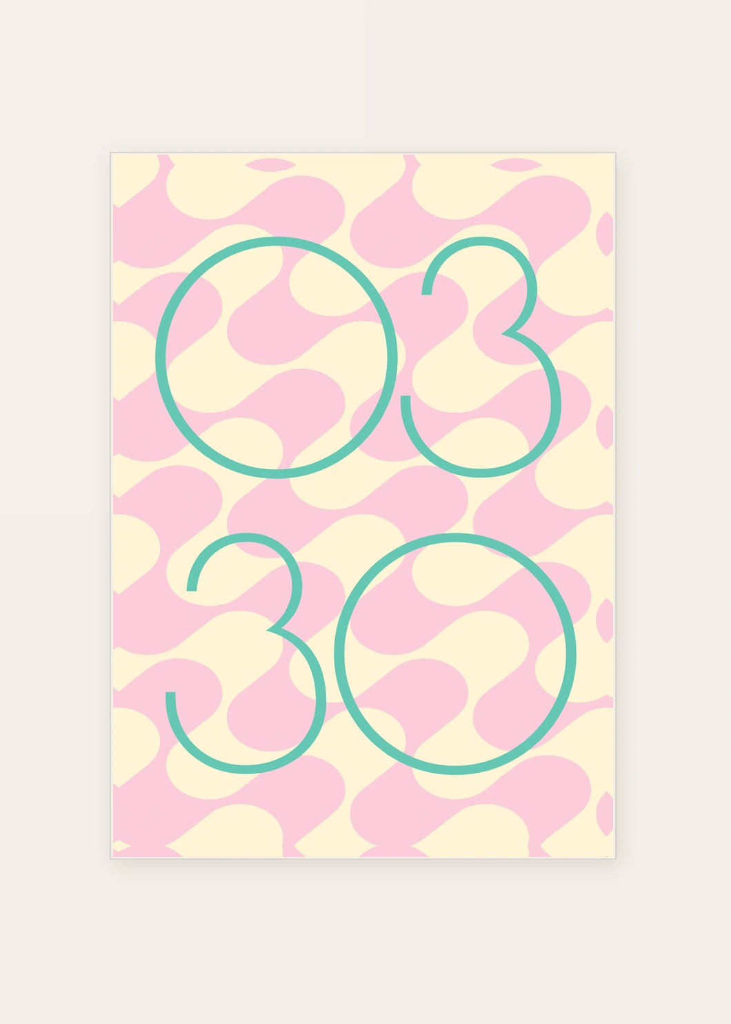 March 30 DAYMARK card — Mint Loops — clean