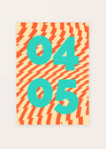 April 5 DAYMARK card — Aqua Rush — clean