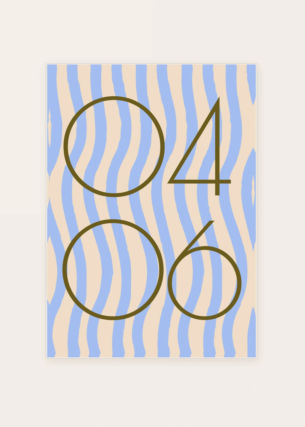 April 6 DAYMARK card — Sand Waves — clean