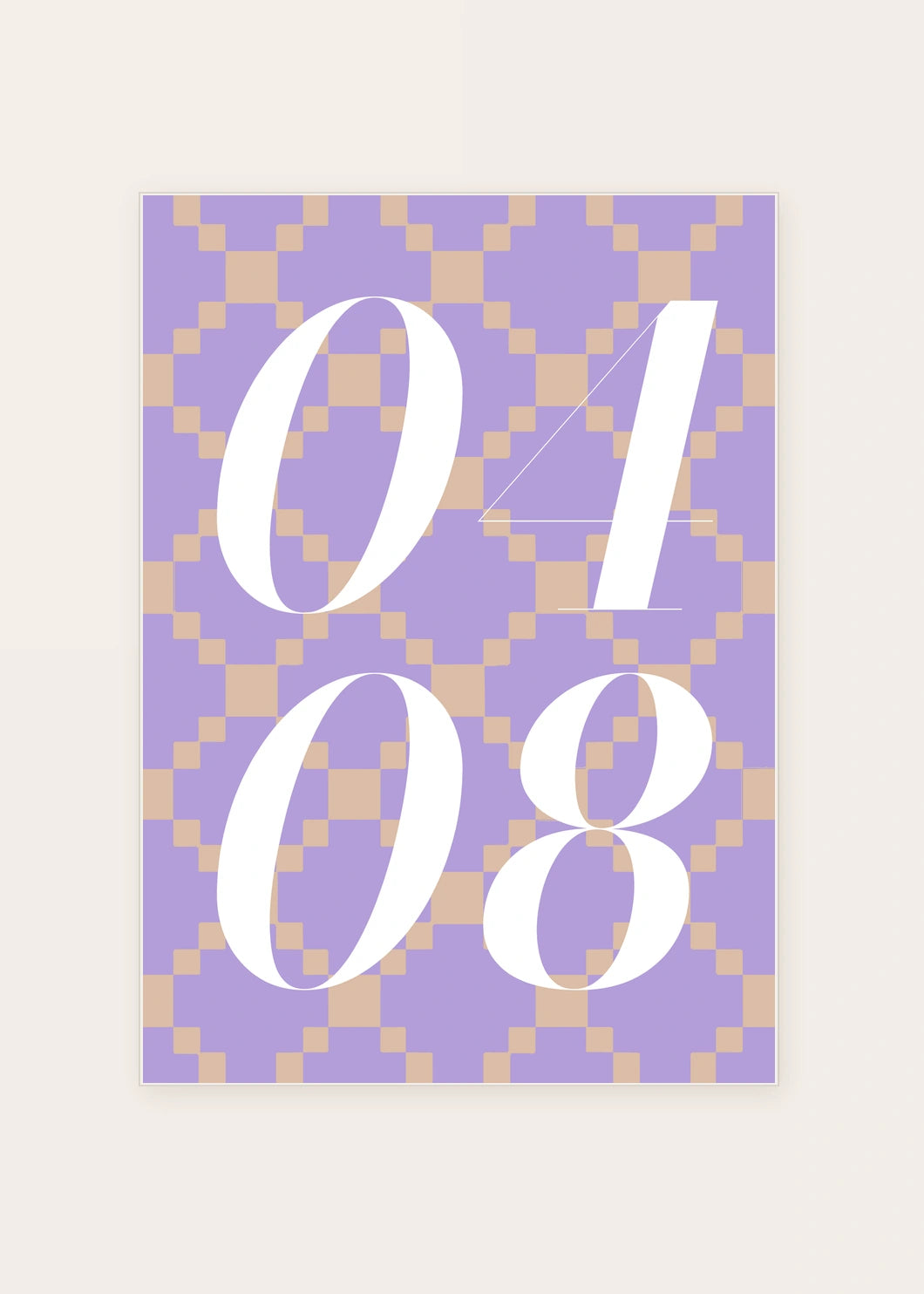 April 8 DAYMARK card — Ivory Weave — clean