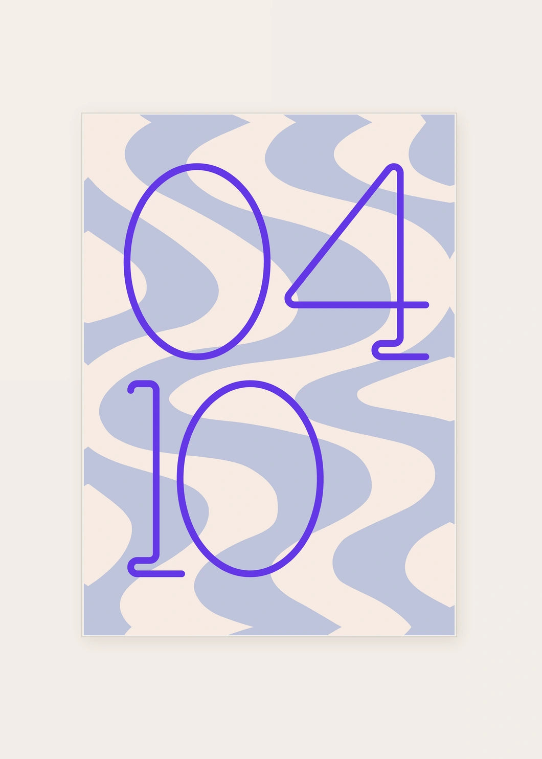 April 10 DAYMARK card — Blue Drift — clean