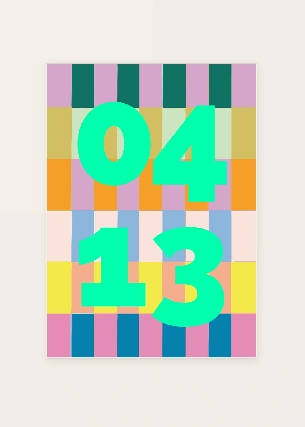 April 13 DAYMARK card — Mint Punch — clean