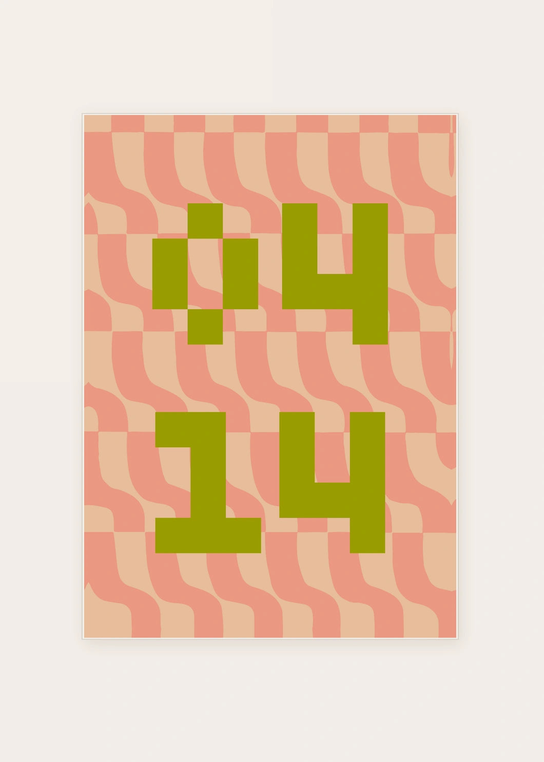 April 14 DAYMARK card — Olive Ripple — clean