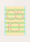 May 10 DAYMARK card — Peach Bands — clean
