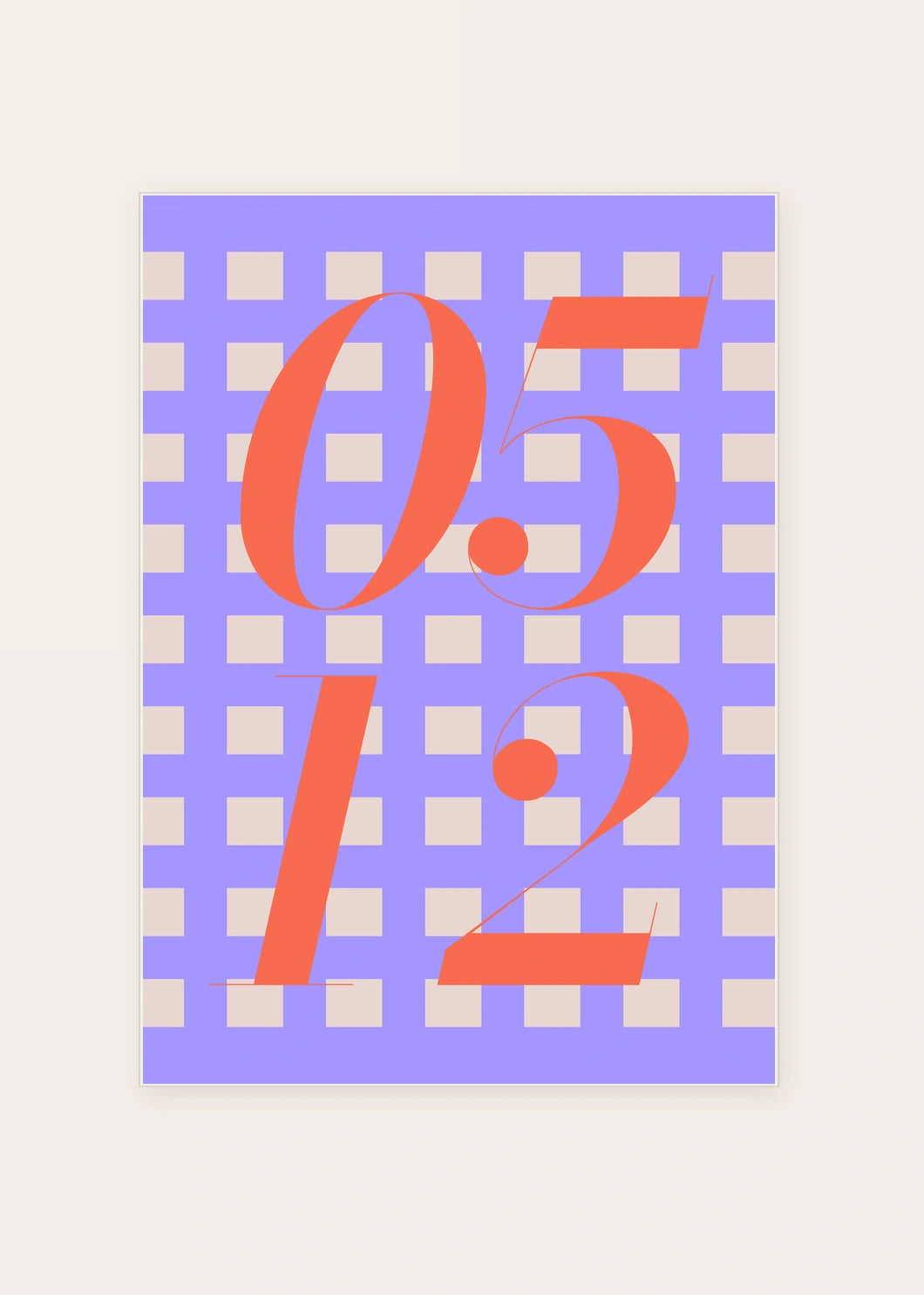 May 12 DAYMARK card — Tangerine Check — clean