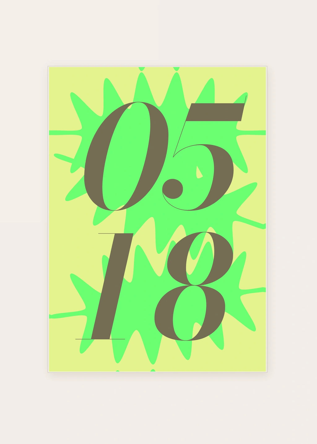 May 18 DAYMARK card — Lime Burst — clean