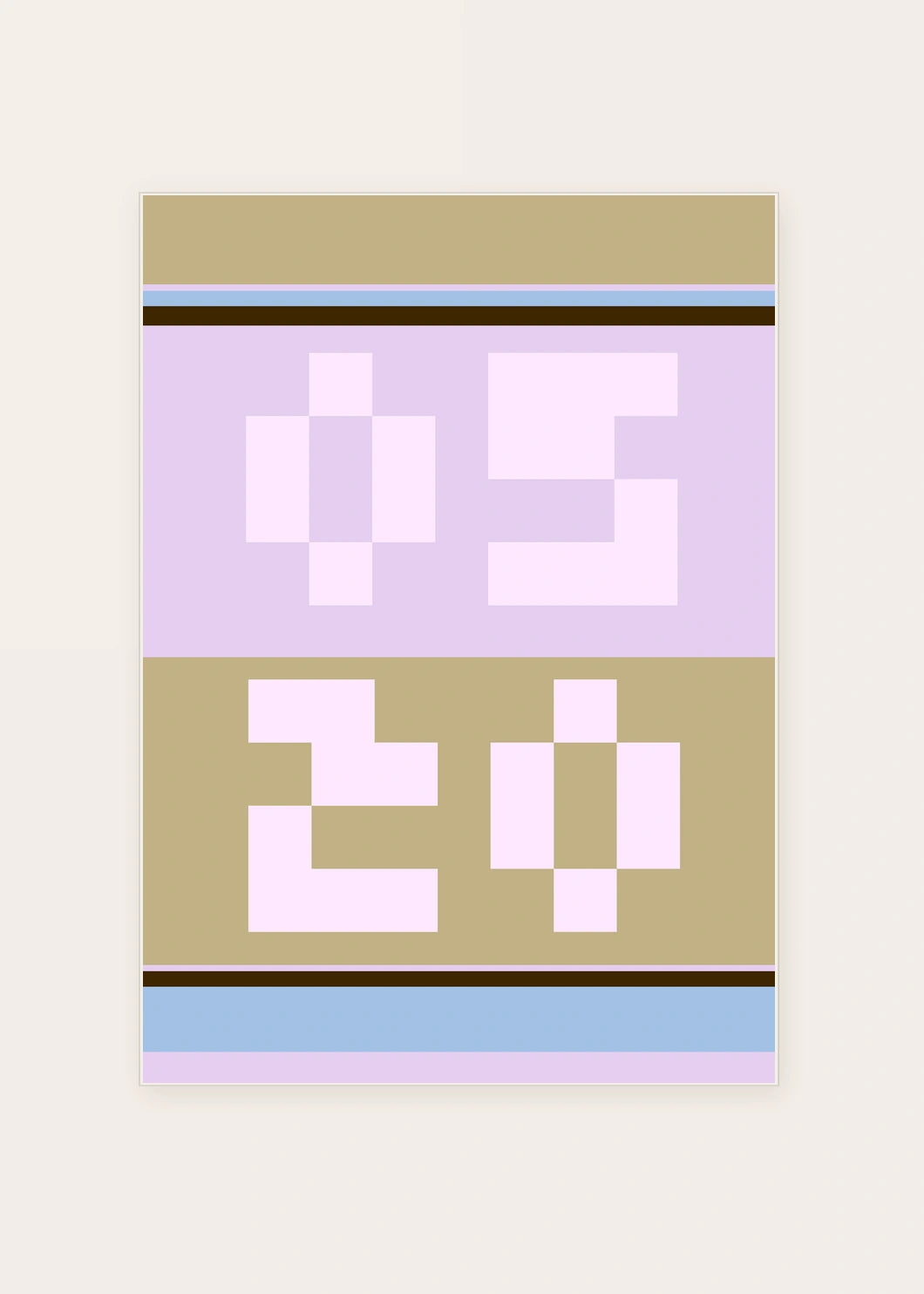 May 20 DAYMARK card — Lilac Frame — clean