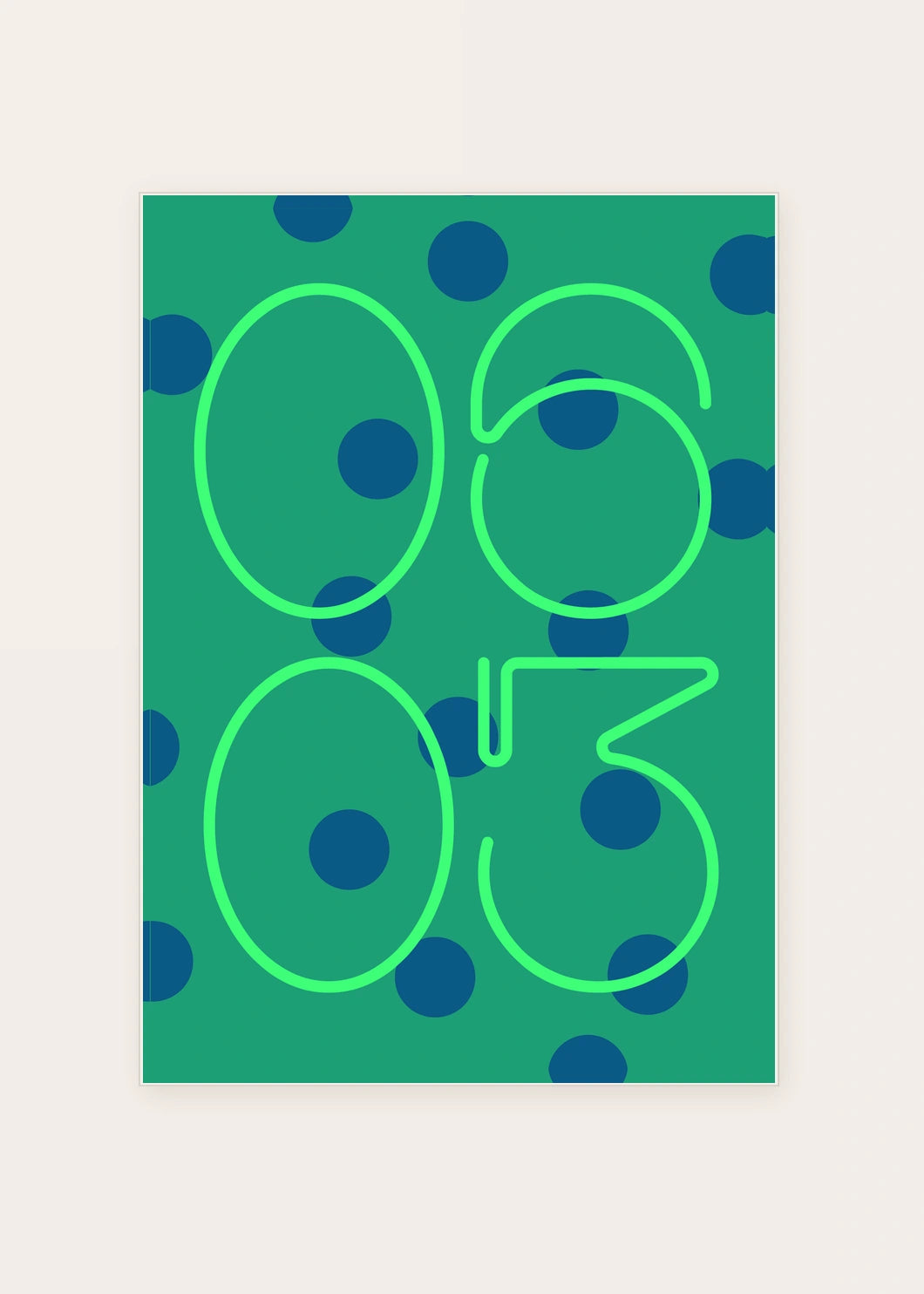 June 3 DAYMARK card — Emerald Orbit — clean