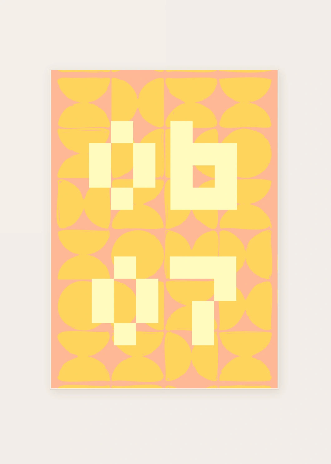 June 7 DAYMARK card — Cream Tiles — clean