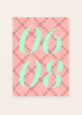 June 8 DAYMARK card — Mint Mosaic — clean