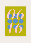 June 16 DAYMARK card — Mustard Orbit — clean