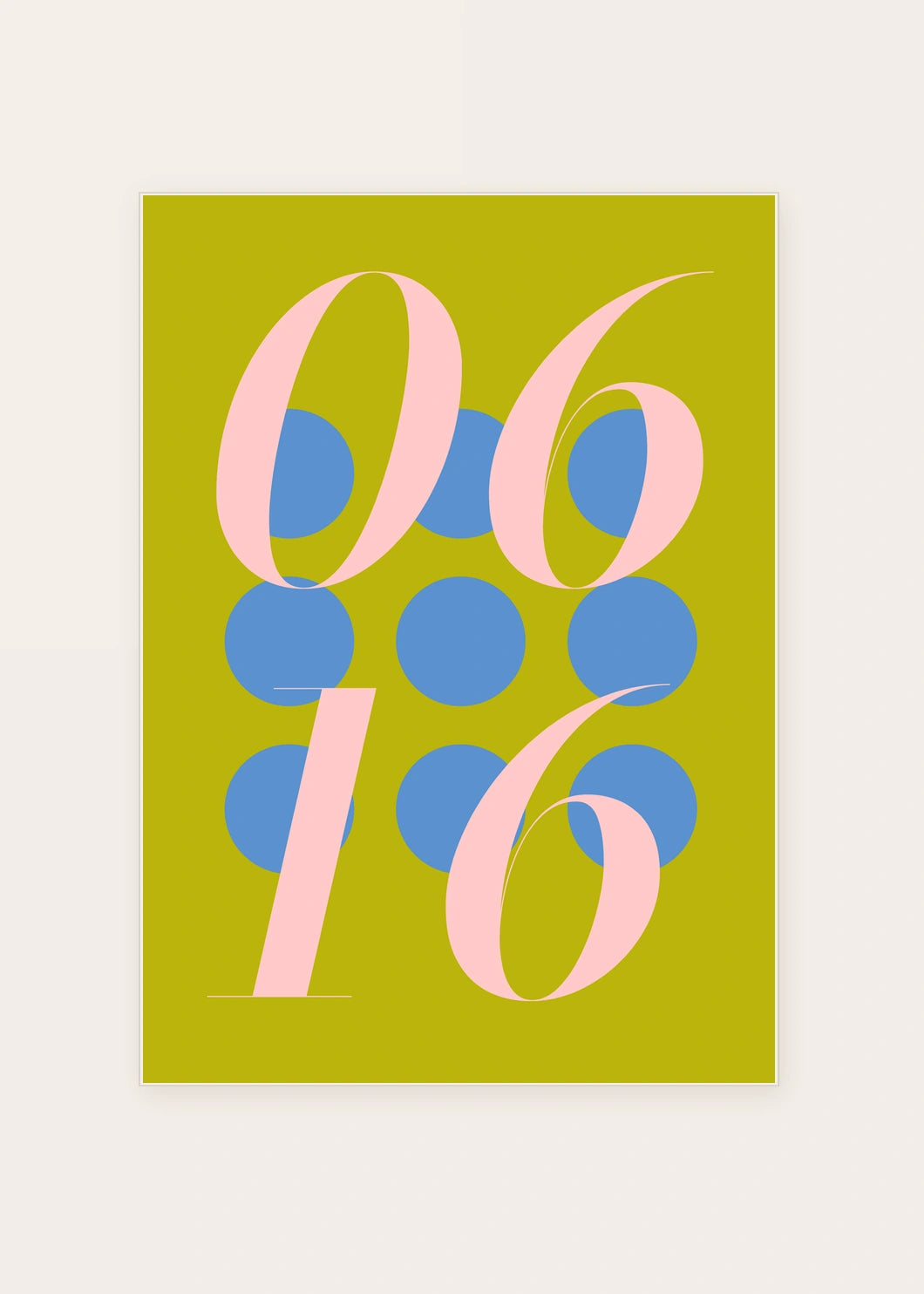 June 16 DAYMARK card — Mustard Orbit — clean