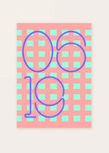 June 19 DAYMARK card — Blue Gridline — clean