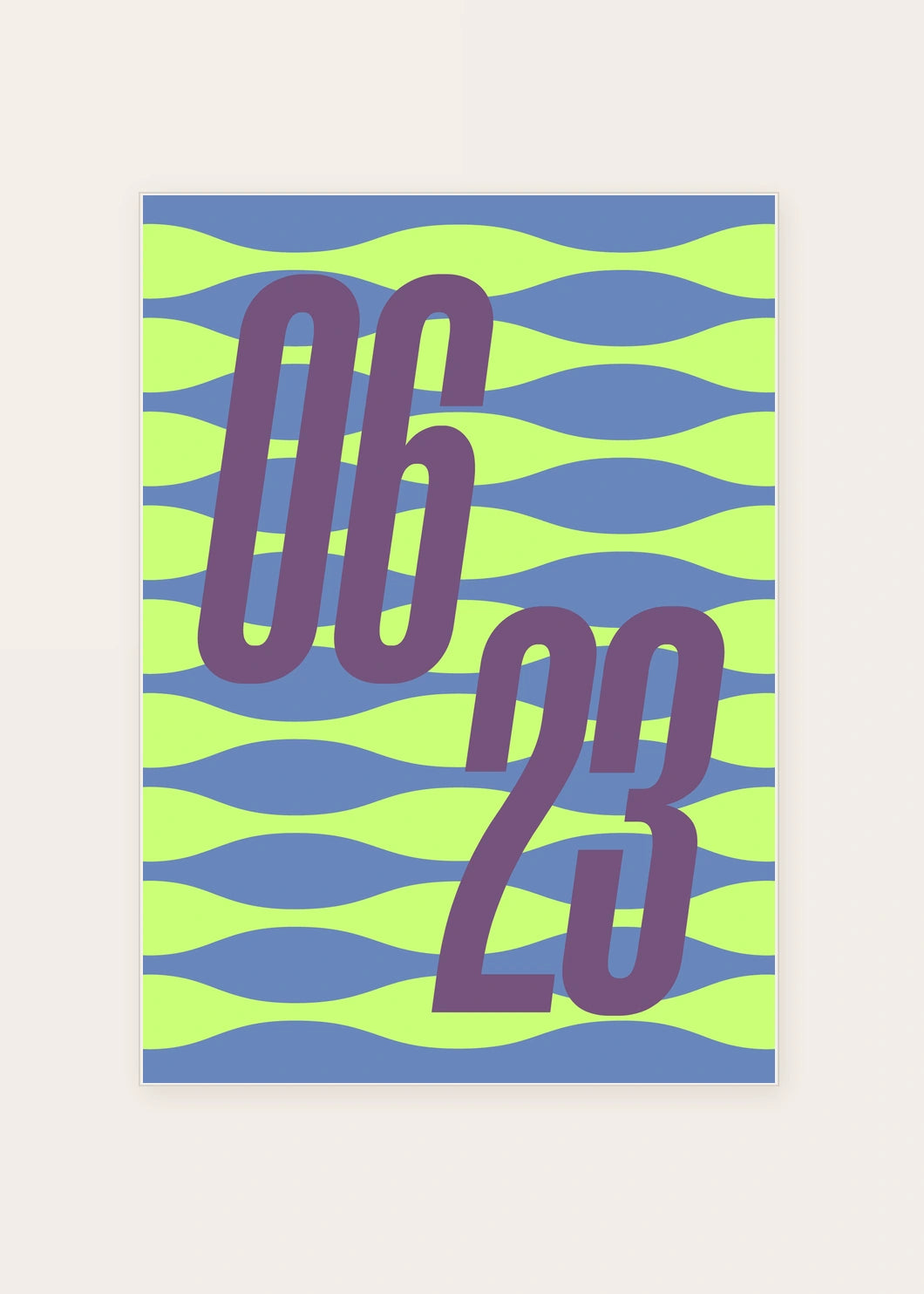 June 23 DAYMARK card — Plum River — clean