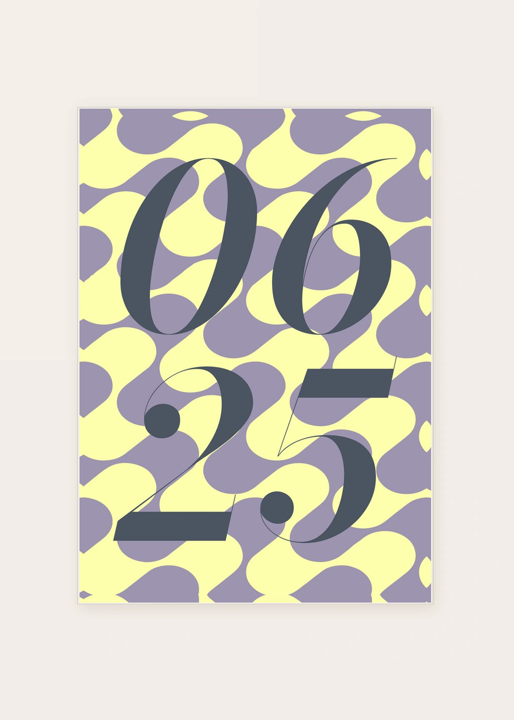 June 25 DAYMARK card — Charcoal Swirl — clean