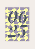 June 25 DAYMARK card — Charcoal Swirl — clean