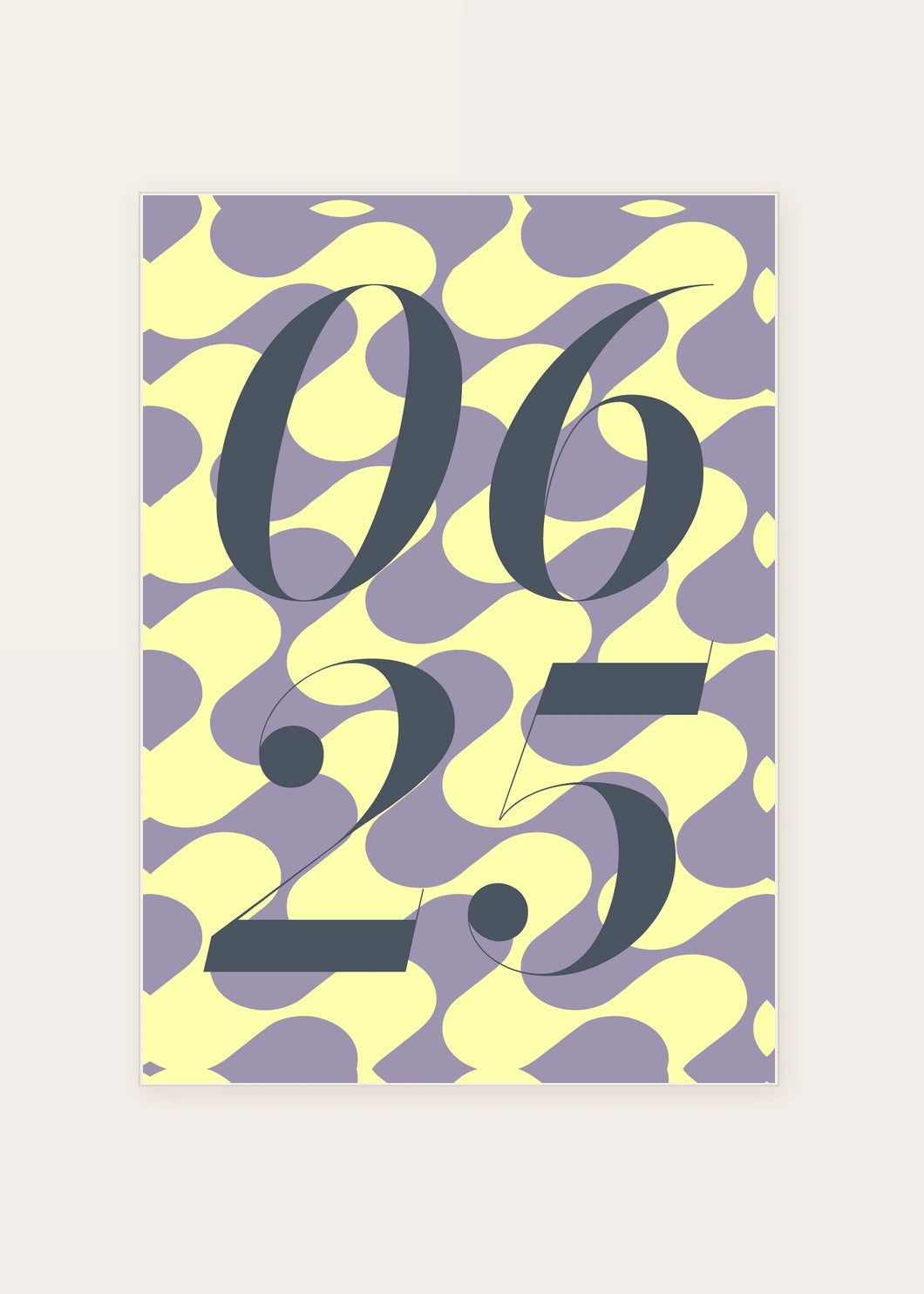 June 25 DAYMARK card — Charcoal Swirl — clean