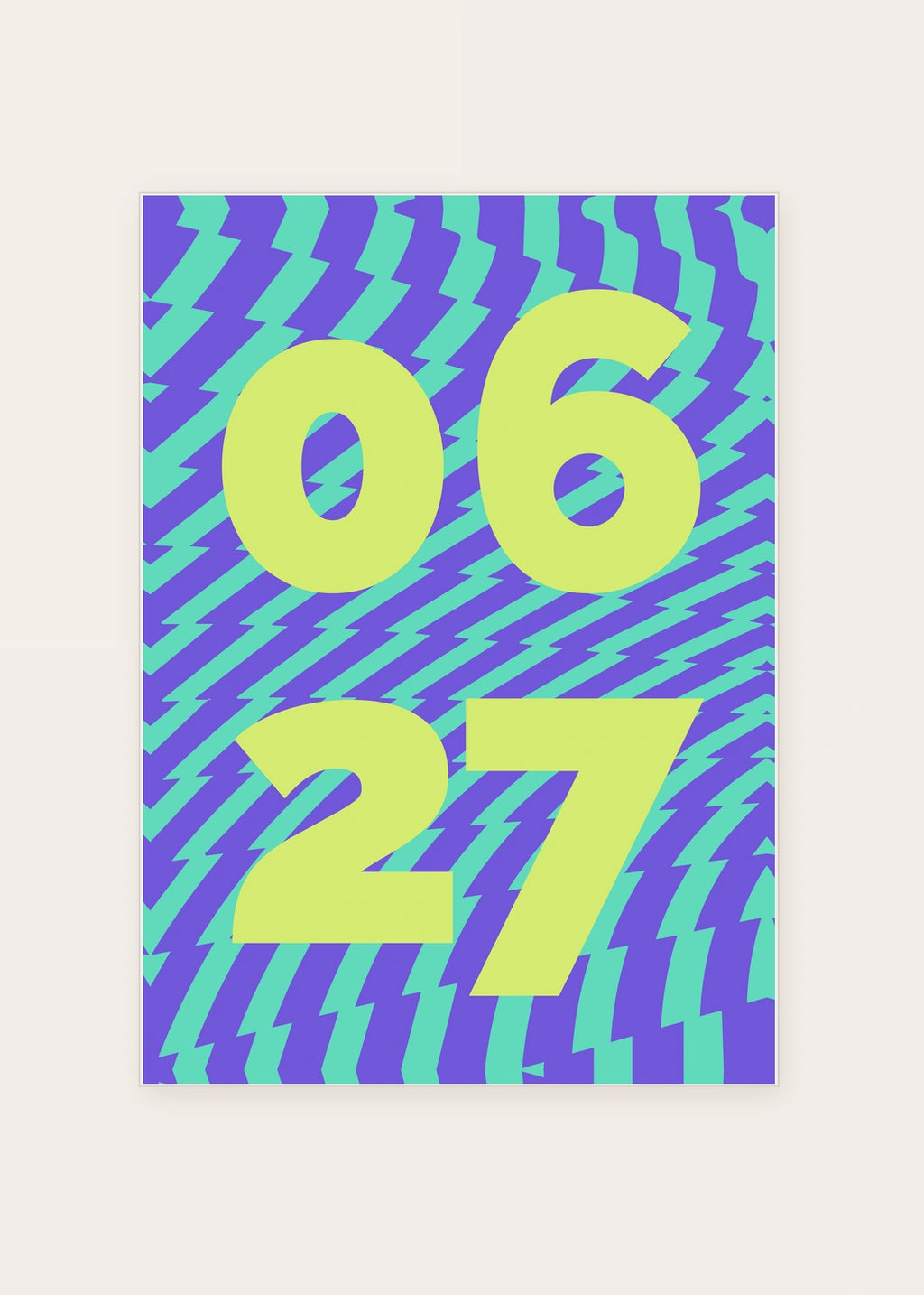 June 27 DAYMARK card — Lime Rush — clean