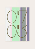 July 3 DAYMARK card — Grey Columns — clean
