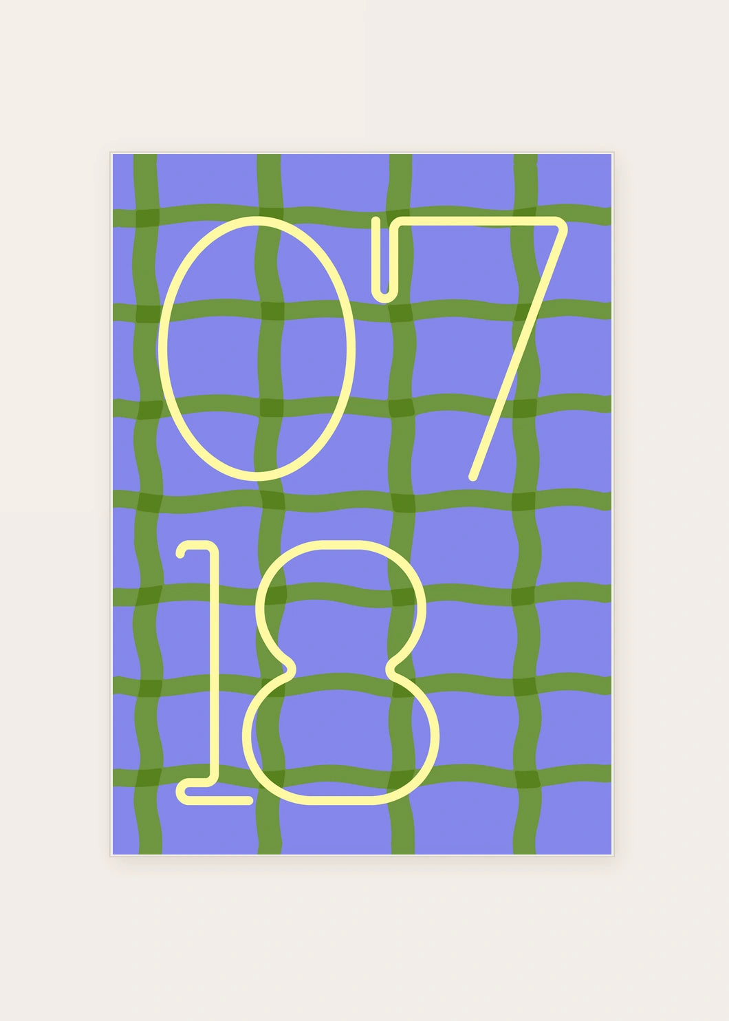 July 18 DAYMARK card — Lime Net — clean